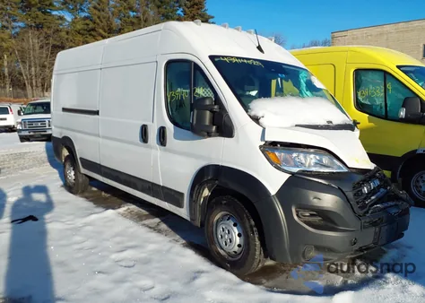 2023 Ram Promaster 2500 High Roof 159 Wb из США, поврежденный, VIN 3C6LRVDG3PE603301